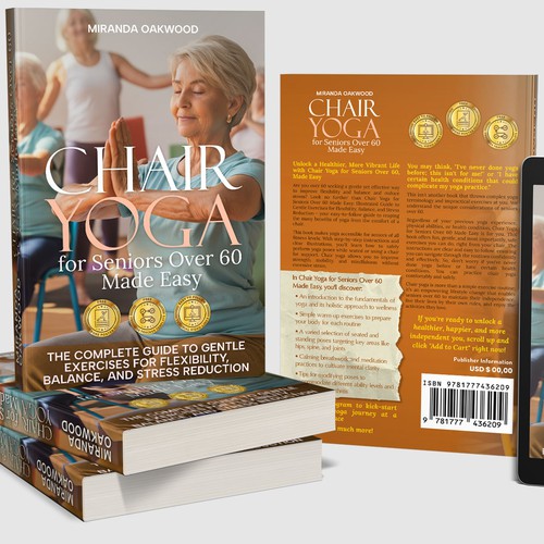 Book Cover Design | Chair Yoga for Seniors Over 60 