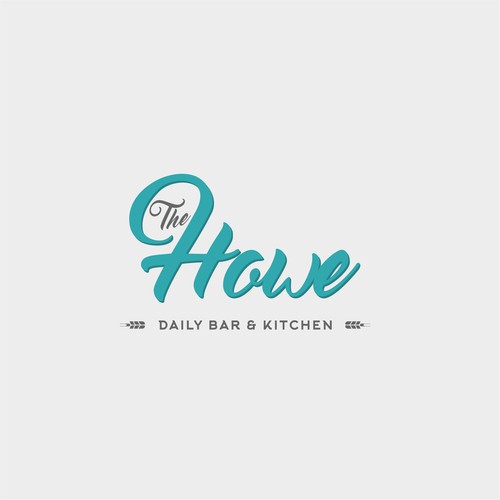 concept logo for The HOWE daily kitchen & bar