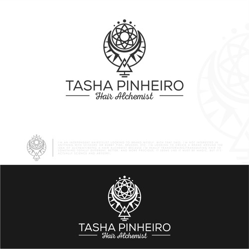 Modern, luxury, and edgy logo for a hairstylist (NO trade tools!) appealing to cool, creative women