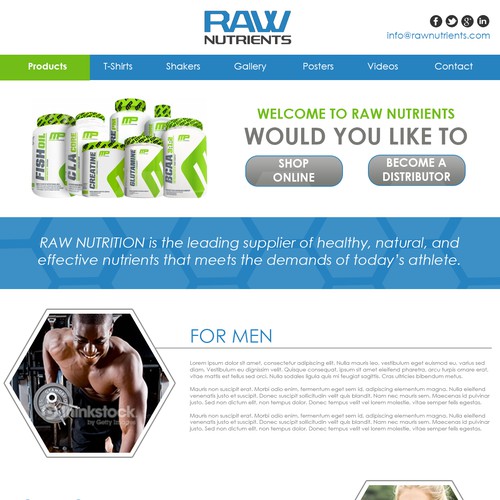 GUARANTEED - CREATE A LANDING PAGE FOR RAW NUTRIENTS