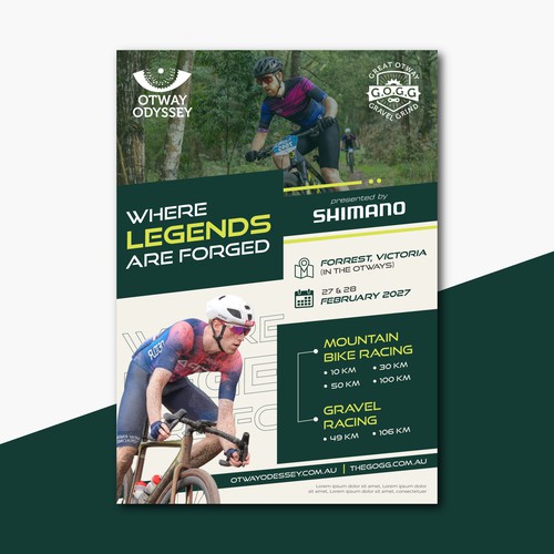 Poster design for sports event.