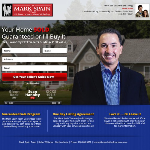 Marshall Realty Landing Page