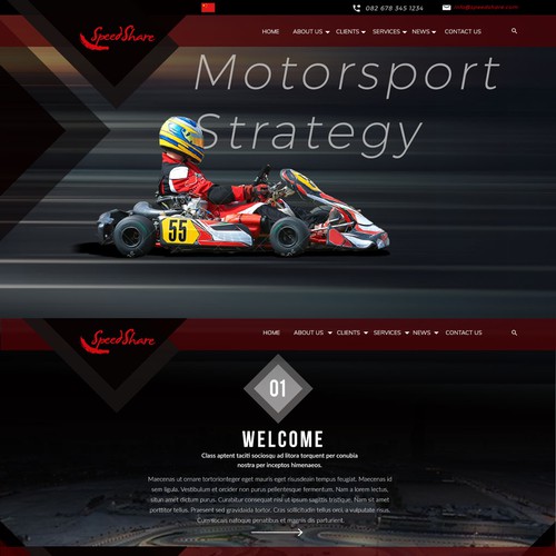 motosport wordpress design