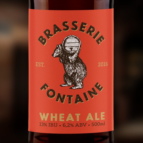Artisan beer label design concept