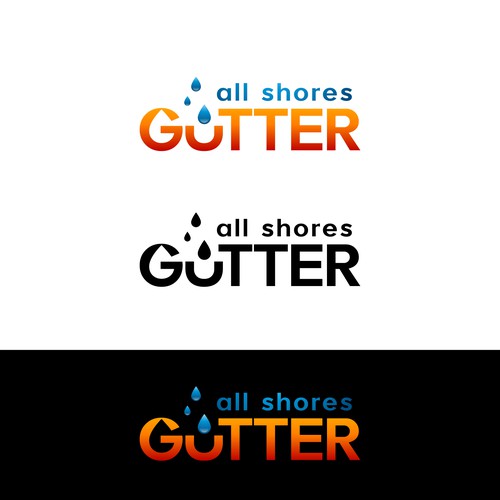 Logo design for All Shores Gutter