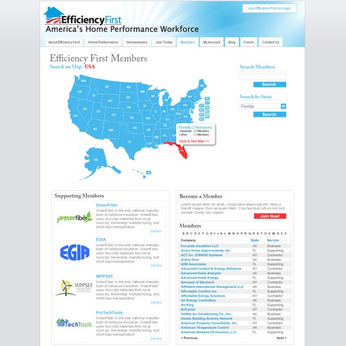 Simple design for efficiencyfirst.org