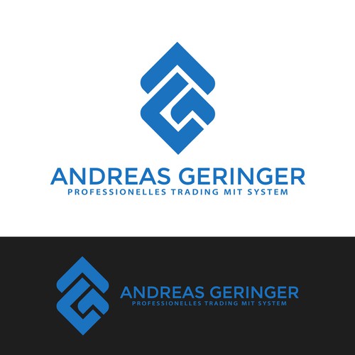 initial AG monogram logo 