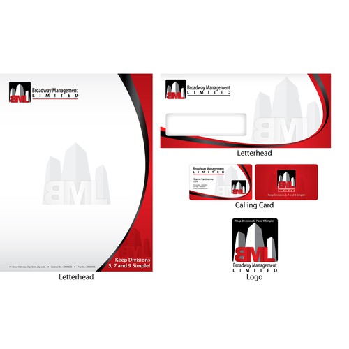 New stationery wanted for Broadway Management Limited