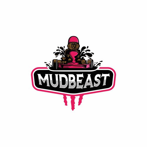 Mudbeast - Bear Go-Karting Logo