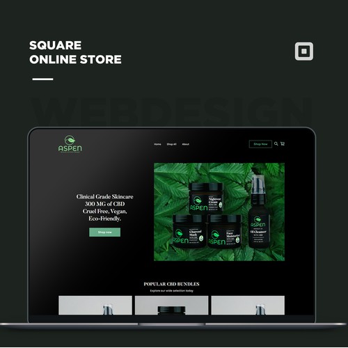 Square online store for a CBD retailer