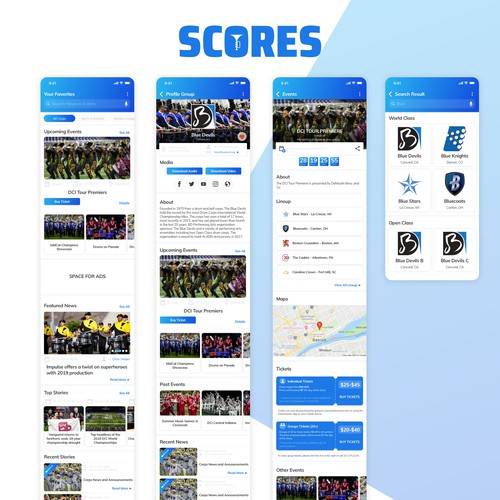 Drum Corps App Design