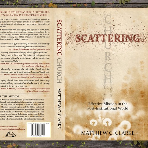 Book Cover Design For Scattering Church