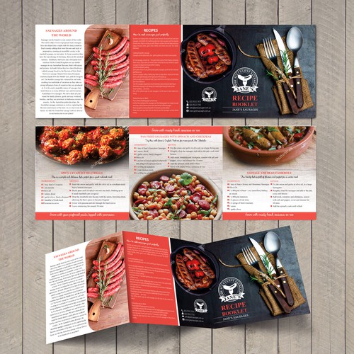 Recipe Brochure for Retail Sausage Company