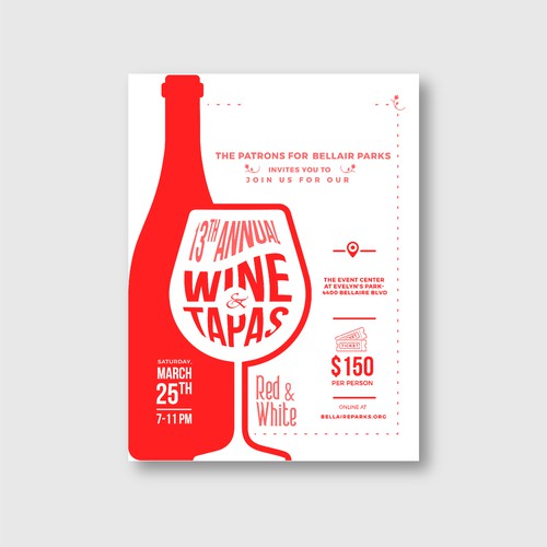 Wine event poster