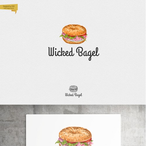 Logo design for bagel bakery 