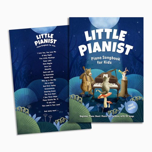 Kids Piano Book Cover Design