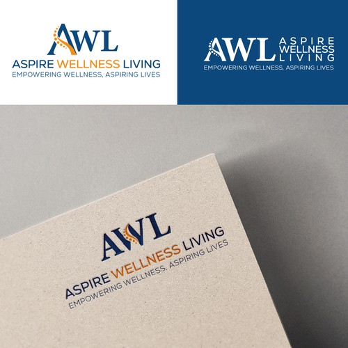 AWL — Aspire Wellness Living (Monogramm-Logo)
