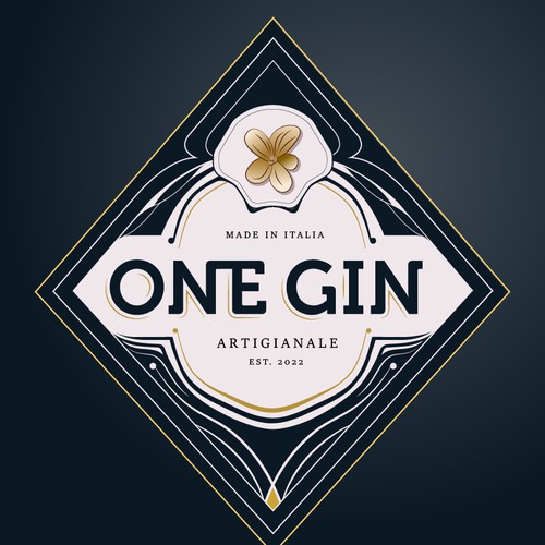 Logo concept for an Italian craft gin factory 