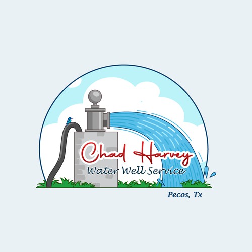Concept design for Chad Harvey water well service