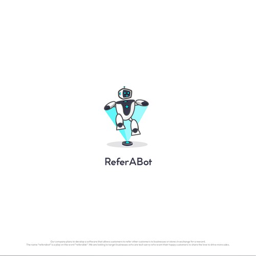 robot mascot logo