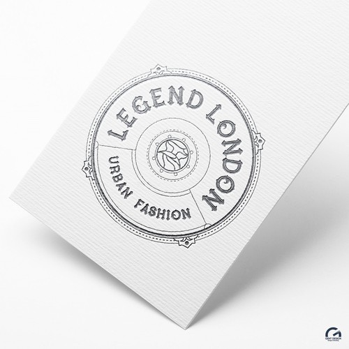 Classy, luxury urban fashion label logo