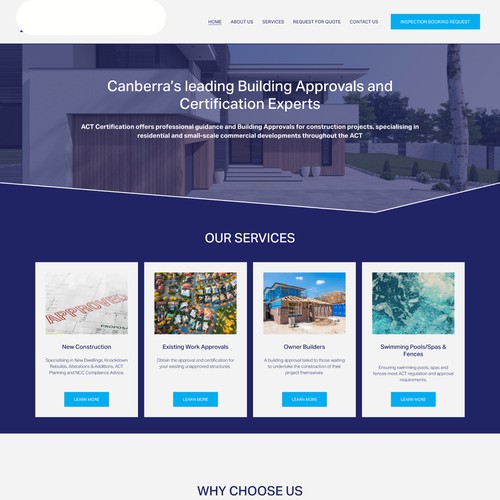 Squarespace Website for Trades company