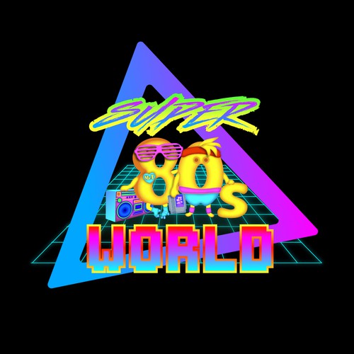 "Super 80s World" retro video game