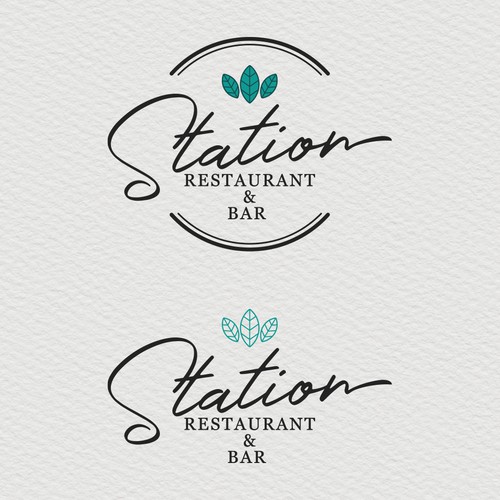 Station Restaurant & Bar Logo Design