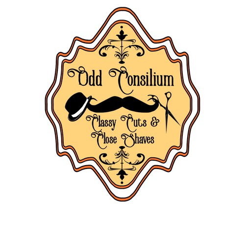 Logo for old fashioned barber shop