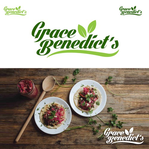 logo design study for grace benedict's specialty foods