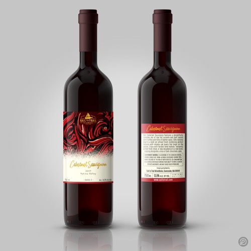Wine label design
