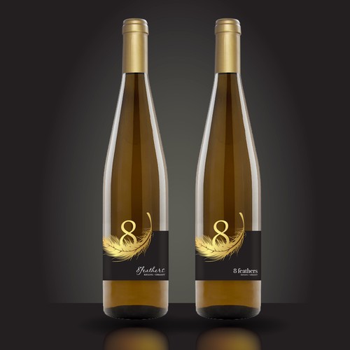 Luxury White Wine Label