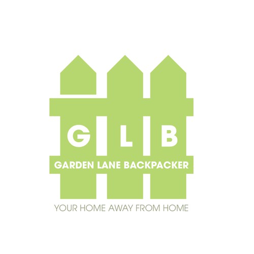 Logo design for a Hostel named garden lan backpacker