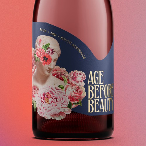 Arty and Eclectic Wine Label