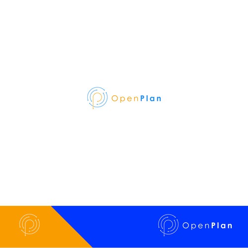 bold logo concept for openplan