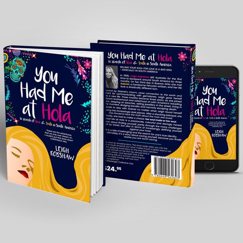 Design a kick-arse book cover for a memoir set in South America and Mexico in the 1990s