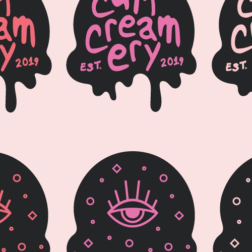 logo design for cult creamery