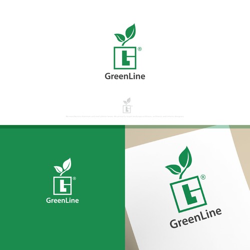 Clever logo using negative space for an  aluminum and steel planter box manufacturer.
