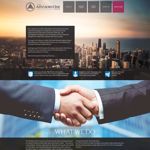 Adisors Company site WebDesign