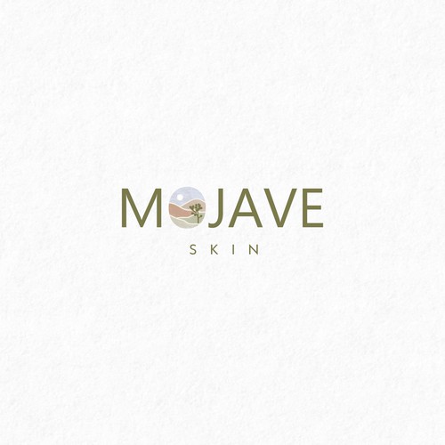 Mojave desert themed skincare brand Logo