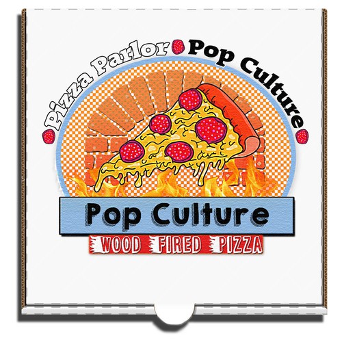 Create Logo for Wood fired pizza parlor and bar that will have pop art and collectible decor