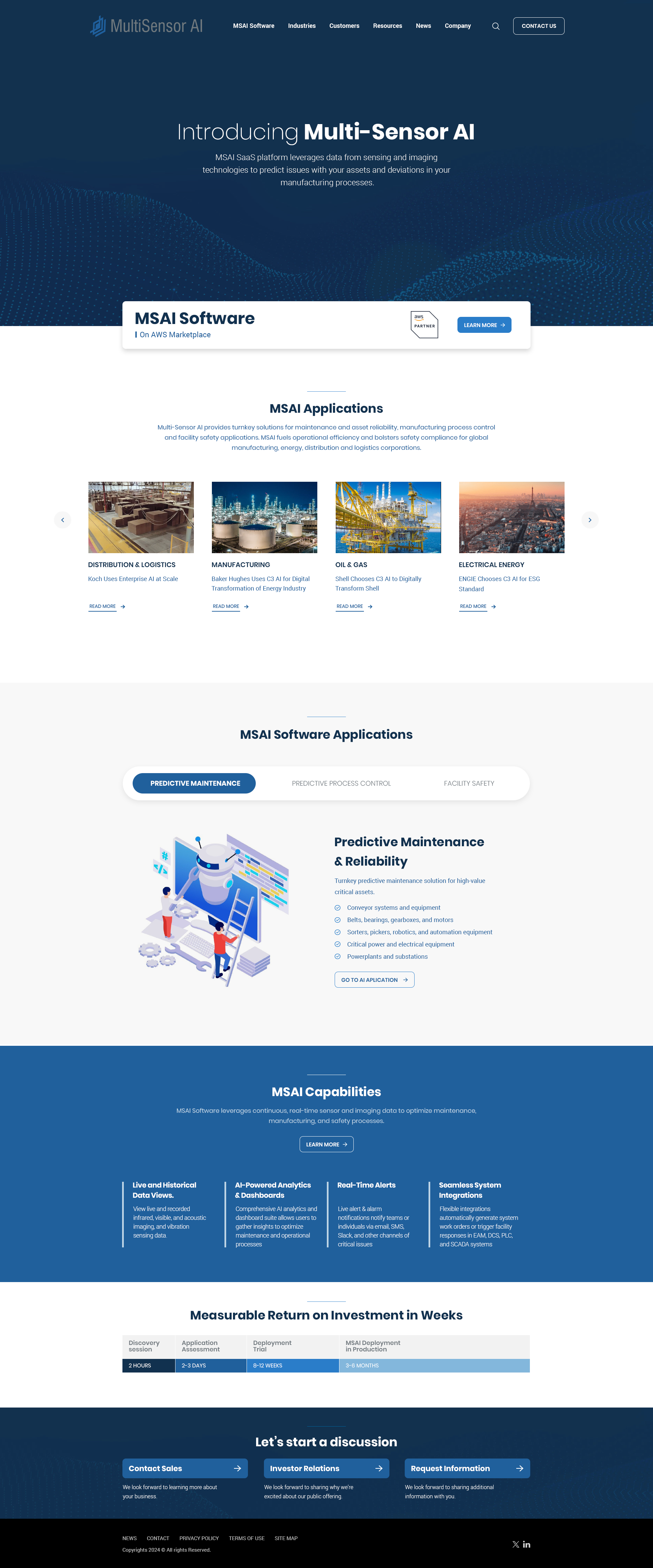 Help us design a Home Page for a hot AI company based on C3-AI