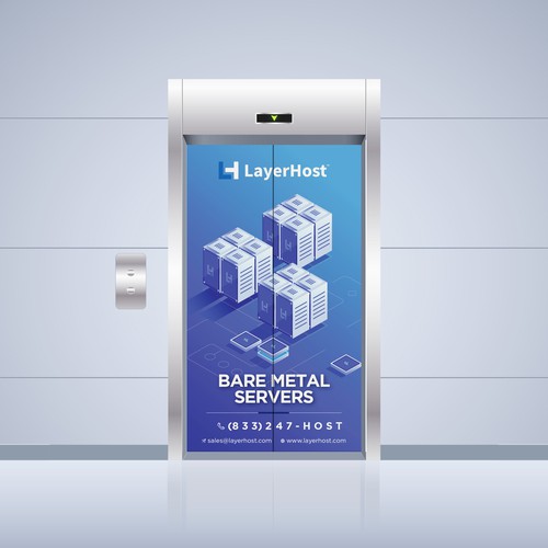 Design Elevator Wrap for a Domain name conference