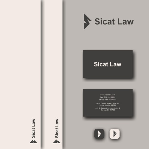 modern law and firm logo design concept