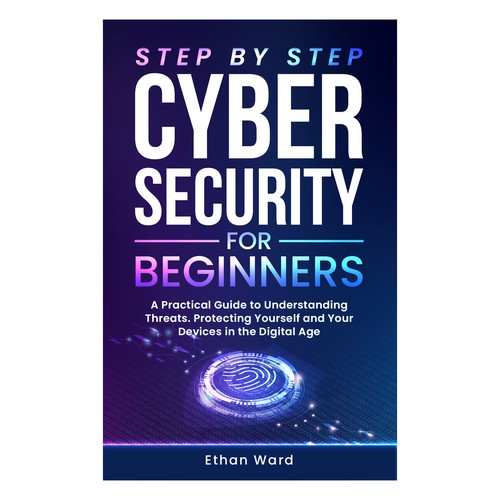 Abstract Cover Design for Step by STep Cyber Security for Beginner