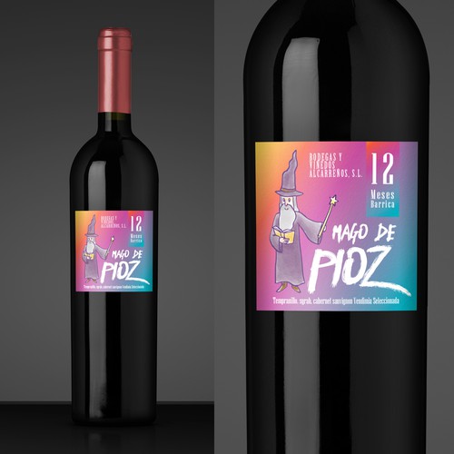 wine bottle label design