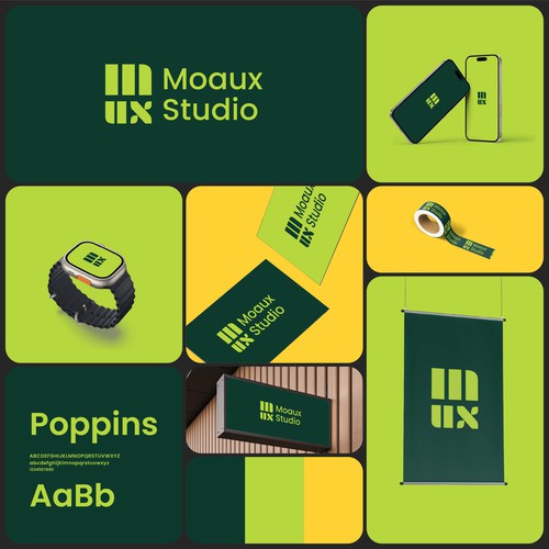 Moaux Studio : Logo & Visual Identity Design
