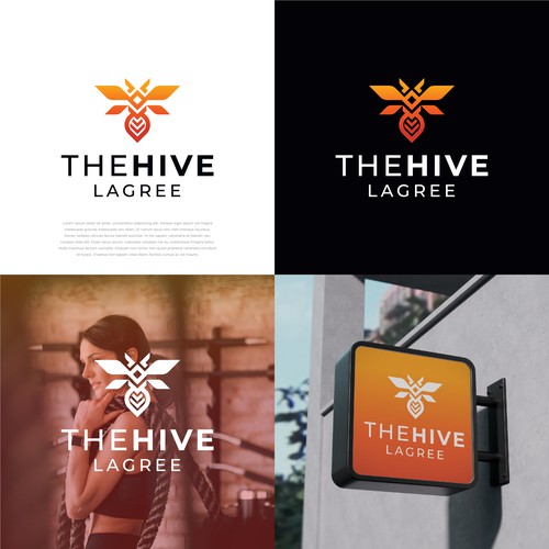 the hive lagree logo concept