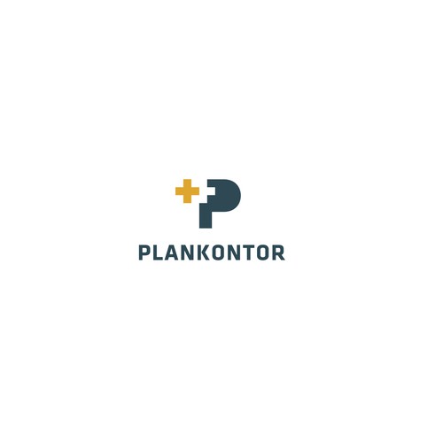 P letter with a puzzle plus