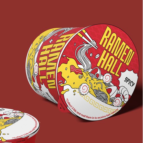 Lid Ramen Cup Design